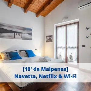  Apartment 10' From Malpensa Shuttle, Netflix & Wi-fi